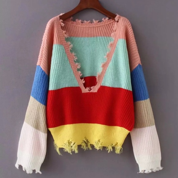 💕Sale💕Molly Rainbow sweater - Picture 3 of 15